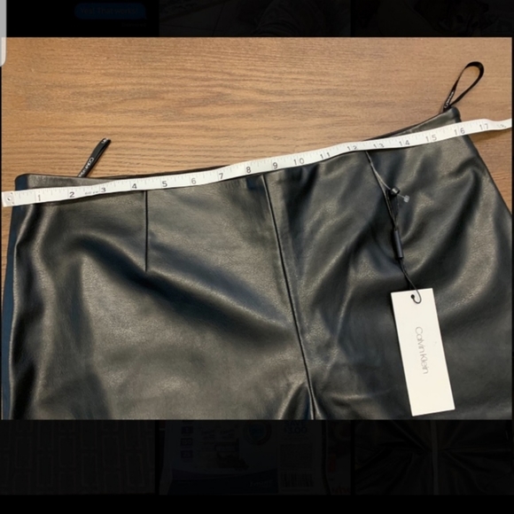 Calvin Klein Faux Leather Pants - Picture 7 of 8